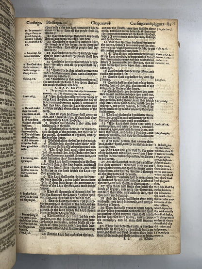 Antique Bible 1608 Geneva Bible