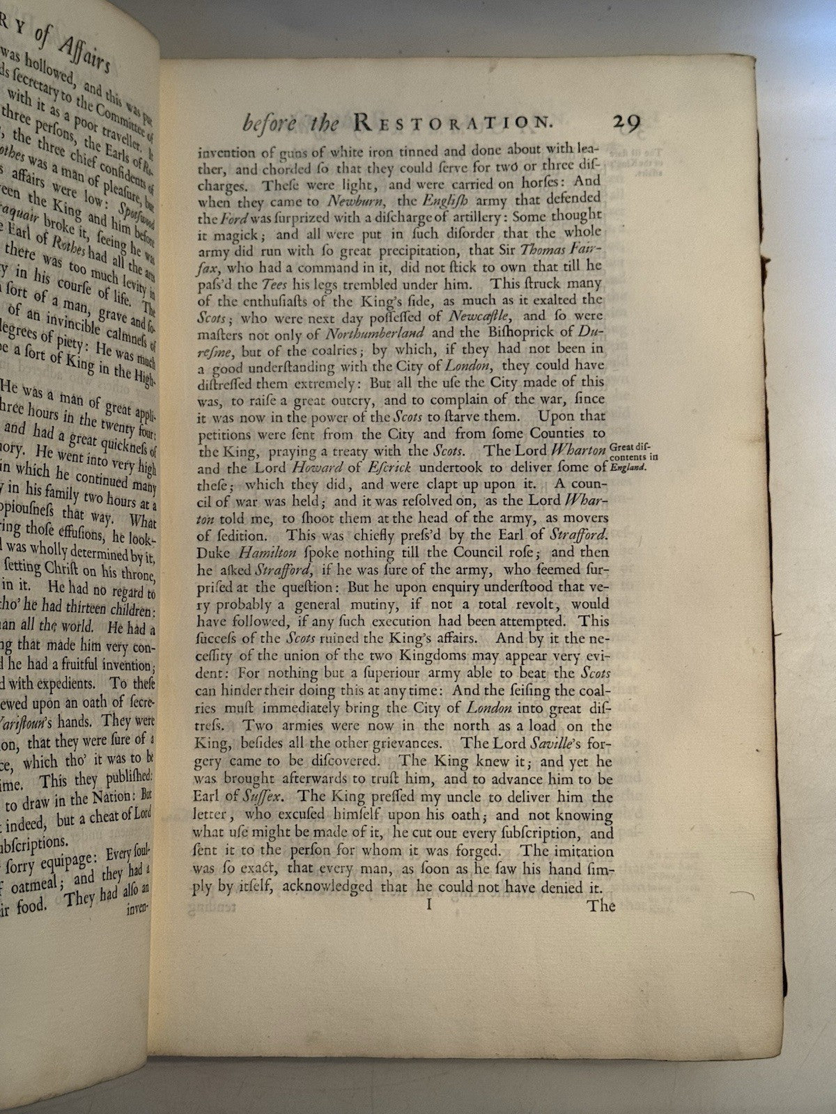 Burnet's History of His Own Time 1724 First Edition