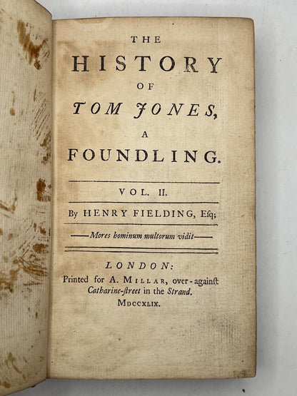 Tom Jones by Henry Fielding 1749 First Edition