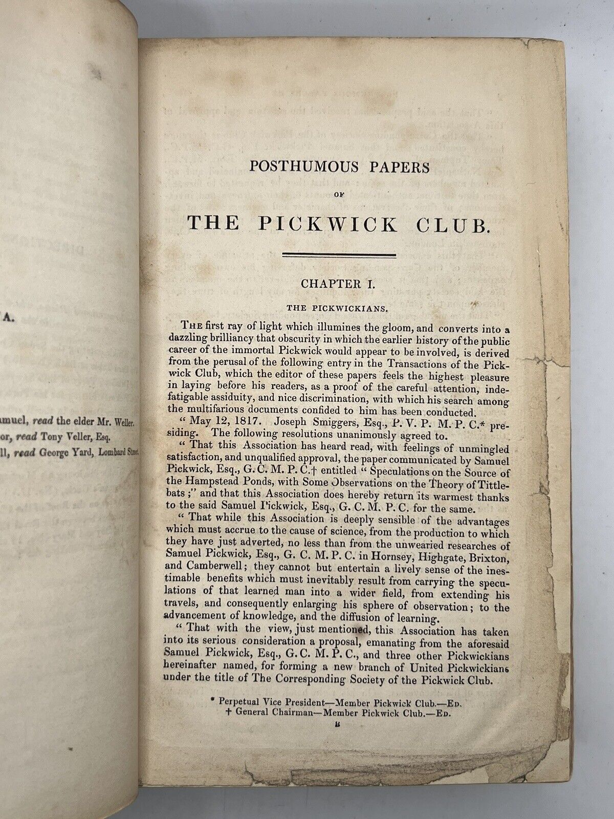 The Pickwick Papers by Charles Dickens 1837 First Edition Early State Buss Plates