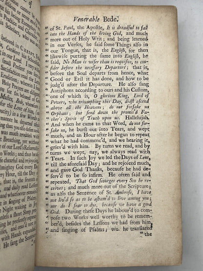 The Ecclesiastical History of the English Nation by the Venerable Bede 1723