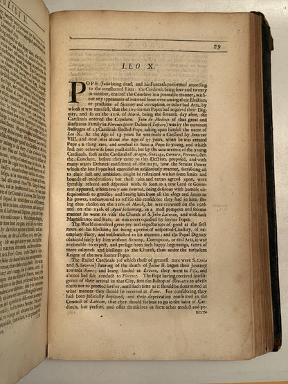 Platina's Lives of the Popes 1688 Second English Edition
