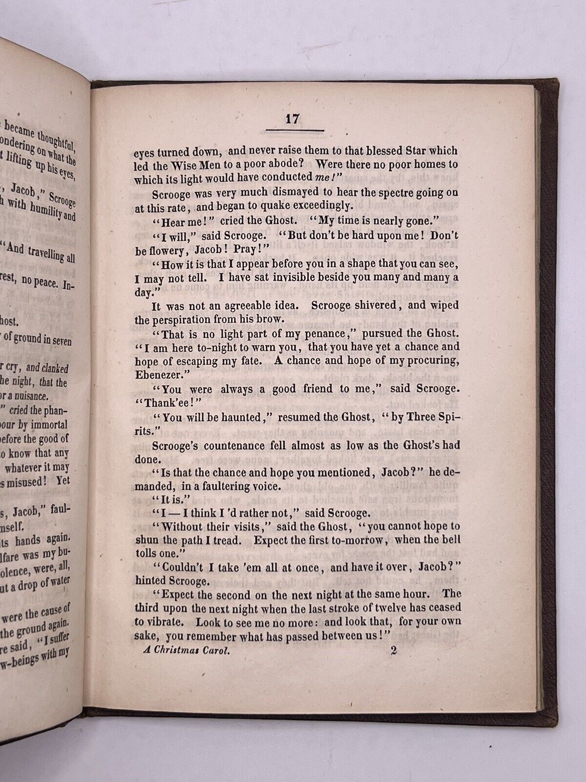 A Christmas Carol - Charles Dickens 1843 Tauchnitz First Edition in Original Cloth