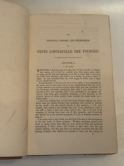 David Copperfield by Charles Dickens 1850 First Edition