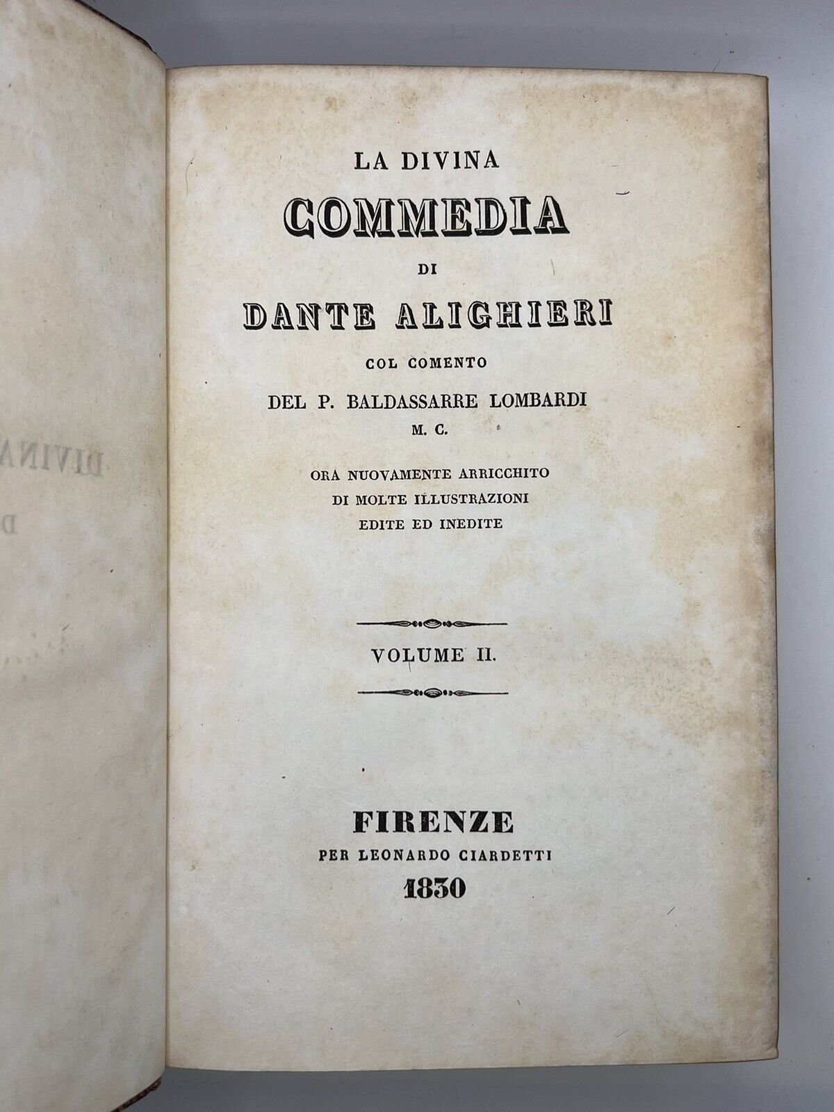 The Divine Comedy by Dante Alighieri 1830