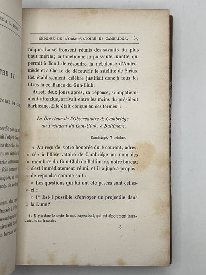 From the Earth to the Moon by Jules Verne c.1880 Rothschild