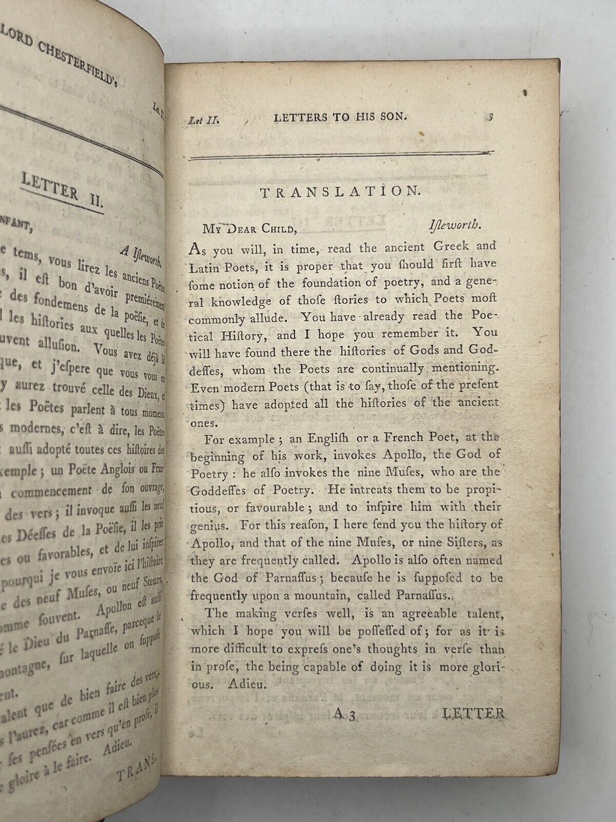 Letters Written by Philip Dormer Stanhope, Earl of Chesterfield 1792