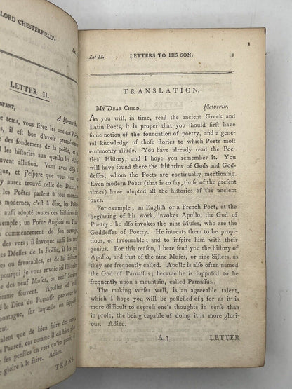 Letters Written by Philip Dormer Stanhope, Earl of Chesterfield 1792