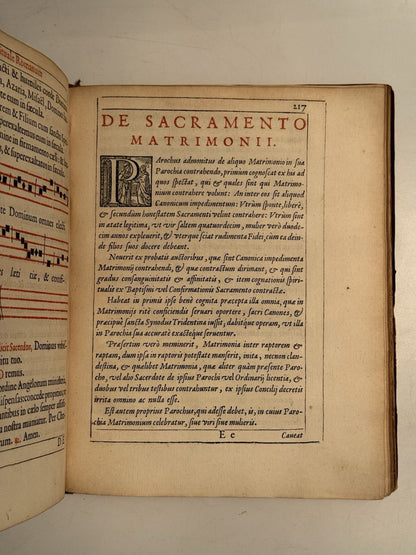 Rituale Romanum 1617 First Plantin Edition & Jesuit Working Copy