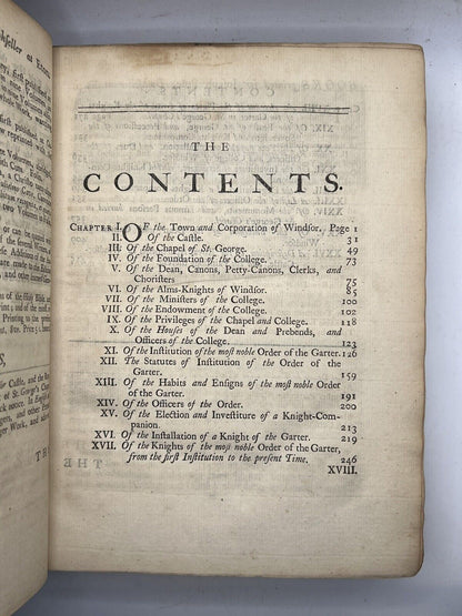 The History and Antiquities of Windsor Castle 1749 First Edition