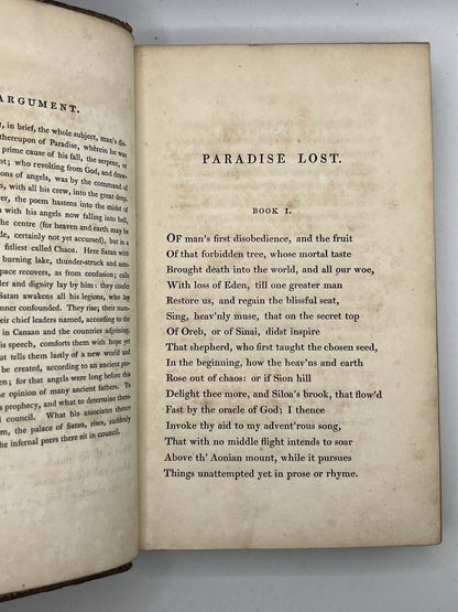 Paradise Lost by John Milton 1802 Illustrated Edition