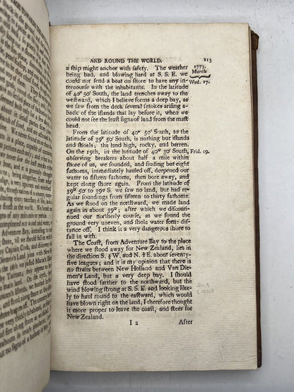 A Voyage Towards the South Pole by Captain James Cook 1784 Early Edition