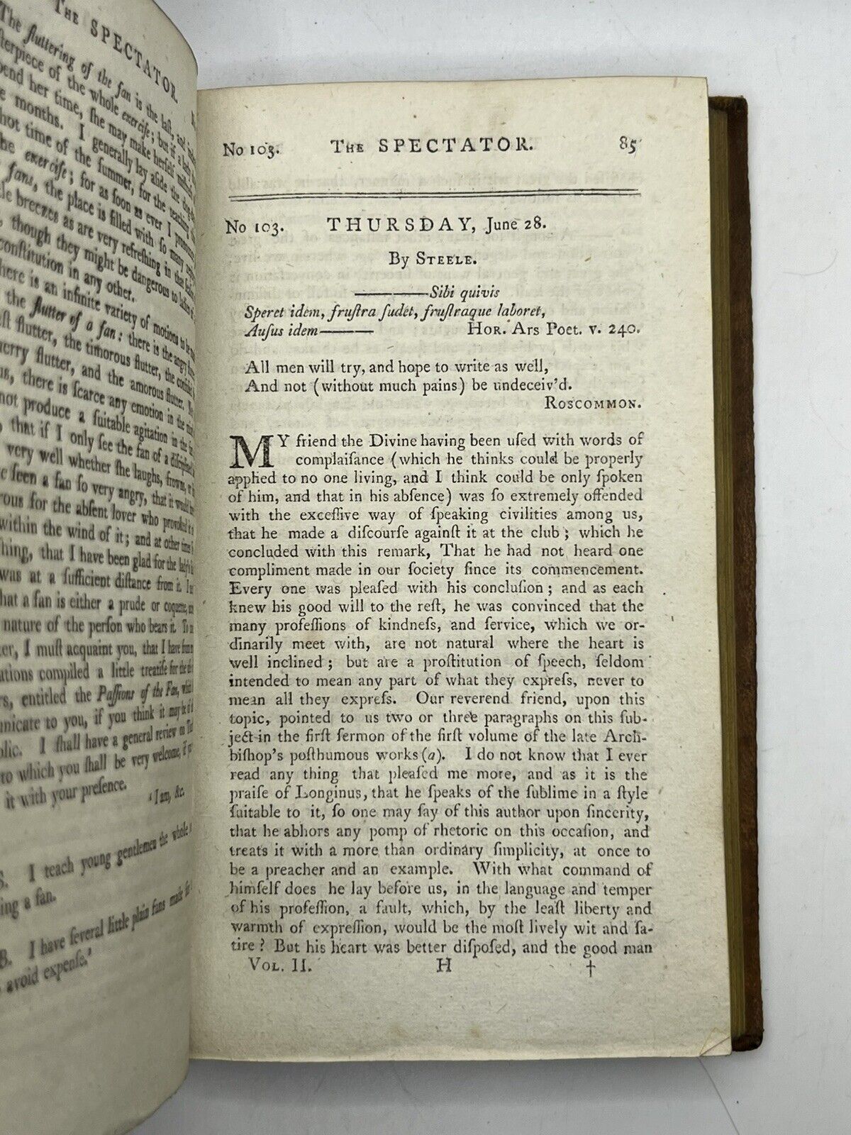 The Spectator c.1770; Joseph Addison, Steele