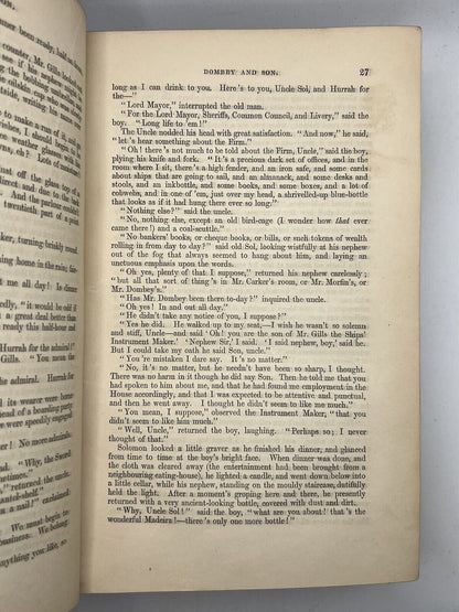 Dombey and Son by Charles Dickens 1848 First Edition First Impression