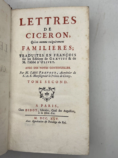 Cicero's Letters 1745