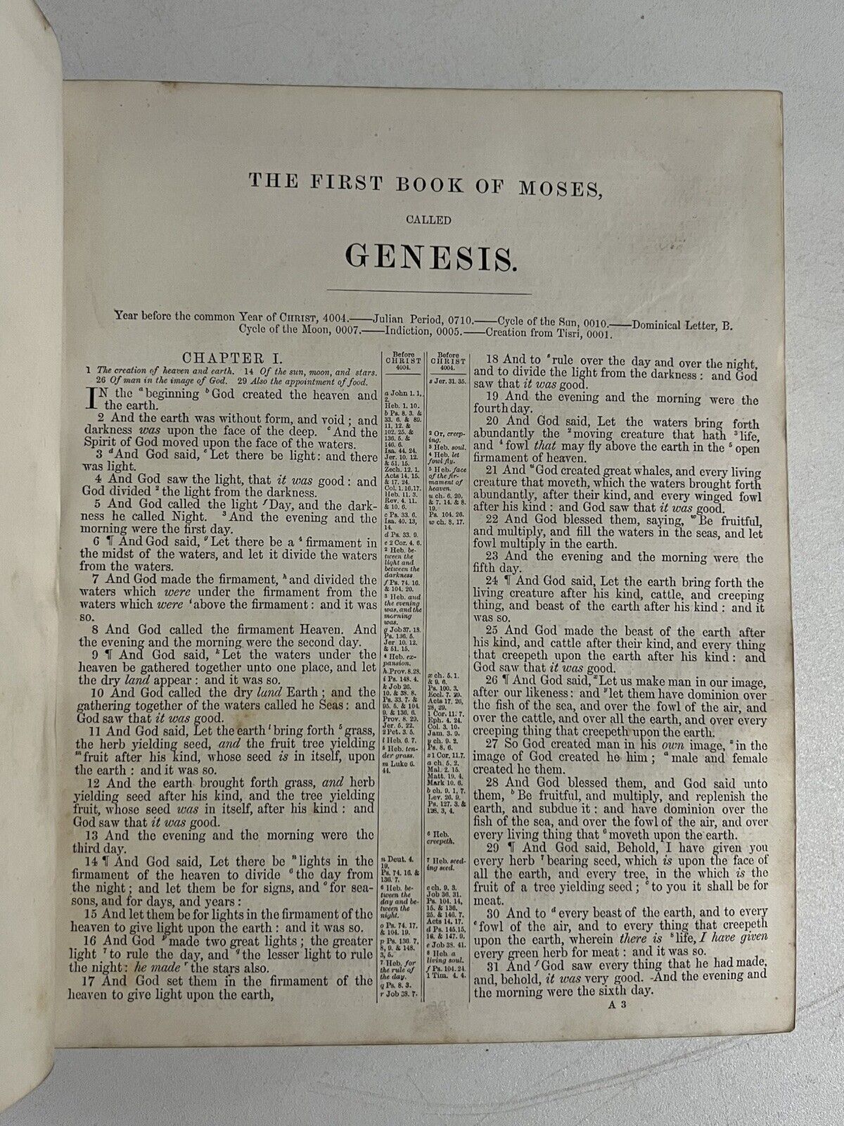 Antique King James Bible c.1870