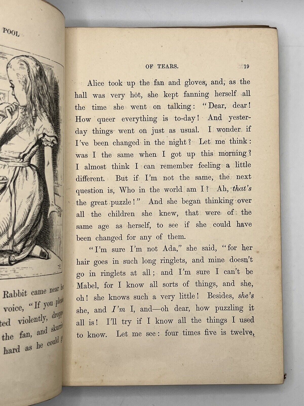 Alice's Adventures in Wonderland by Lewis Carroll 1867 First Edition in Original Cloth