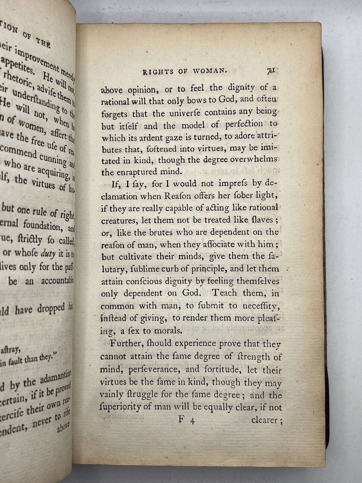 A Vindication of the Rights of Woman by Mary Wollstonecraft 1792 First Edition