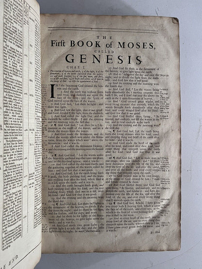 Antique King James Bible 1701