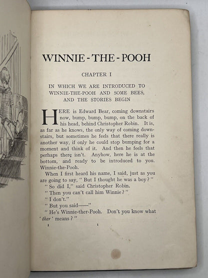 Winnie the Pooh by A. A. Milne 1926 First Edition First Impression