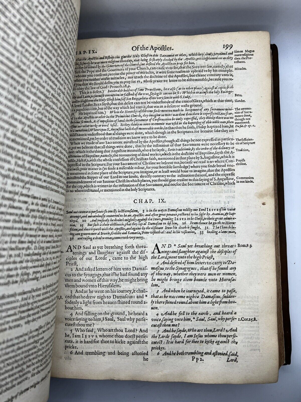 Fulke's New Testament 1589 First Edition