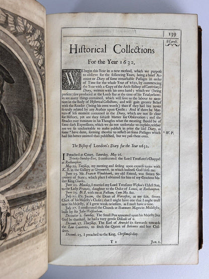 Historical Collections by John Rushworth 1680 First Edition