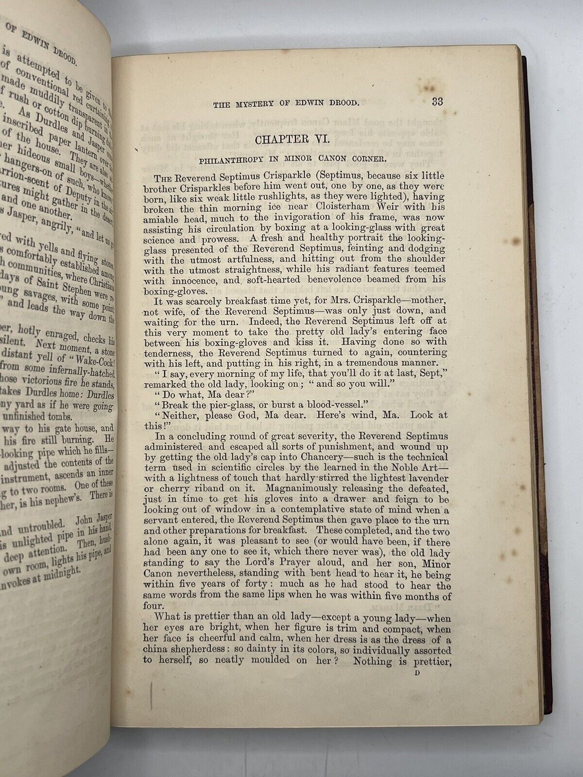 The Mystery of Edwin Drood by Charles Dickens 1870 First Edition from Original Parts