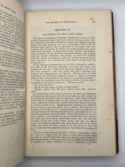 The Mystery of Edwin Drood by Charles Dickens 1870 First Edition from Original Parts