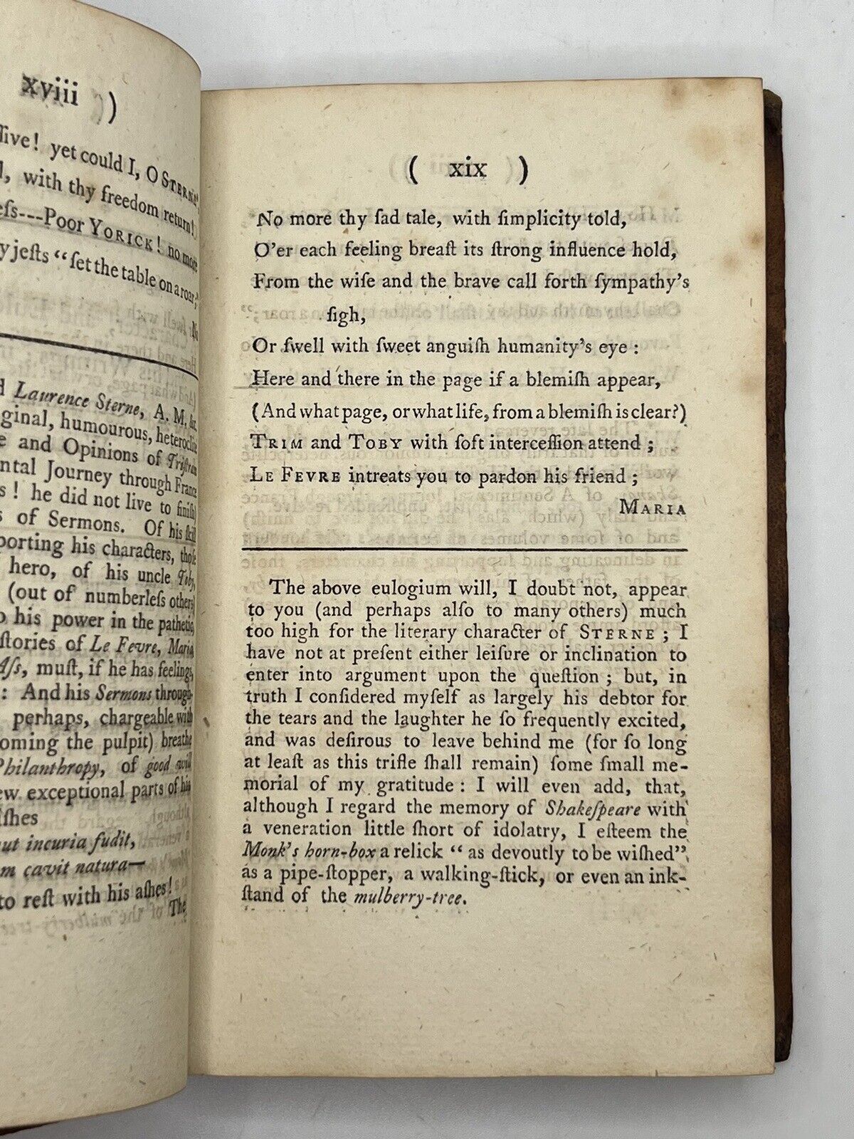 The Letters of Laurence Sterne in 3 Vols 1775 First Edition