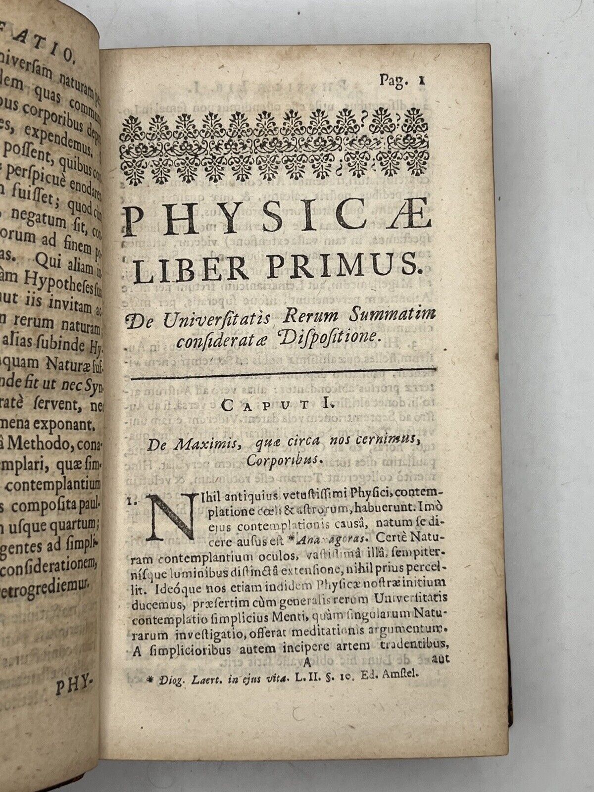 Johannes Clericus' Physics 1708