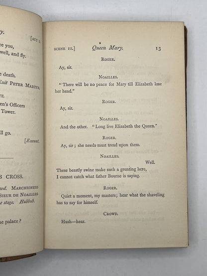 Queen Mary, A Drama by Alfred Tennyson 1875 Occult Provenance