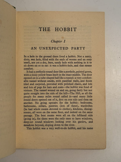 The Hobbit by J.R.R. Tolkien 1942 First Edition Third Impression
