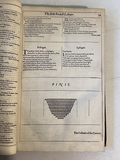 The First Folio of Beaumont & Fletcher 1647