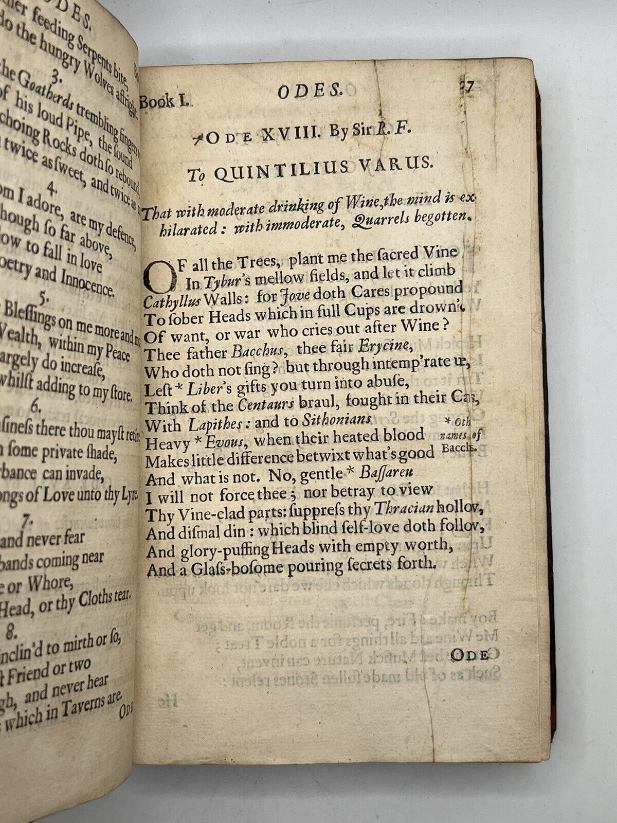 The Poems of Horace 1680