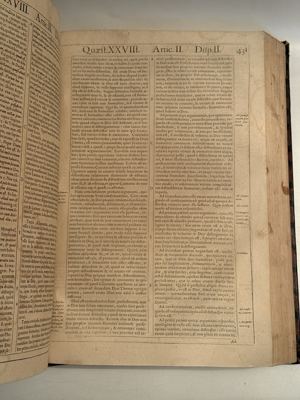 Luis de Molina's Commentary on Thomas Aquinas 1593 First Edition