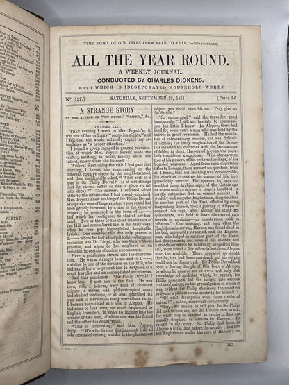 All the Year Round by Charles Dickens 1860-1875 First Editions & Later