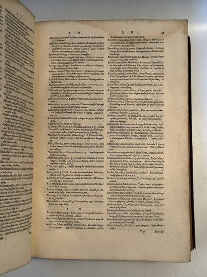 Trilingual Latin-Greek-English Lexicon by Guillaume Morel 1583