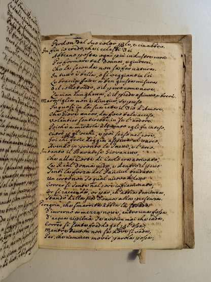 Italian Manuscript Book of Giuseppe Pozzi c1750-75