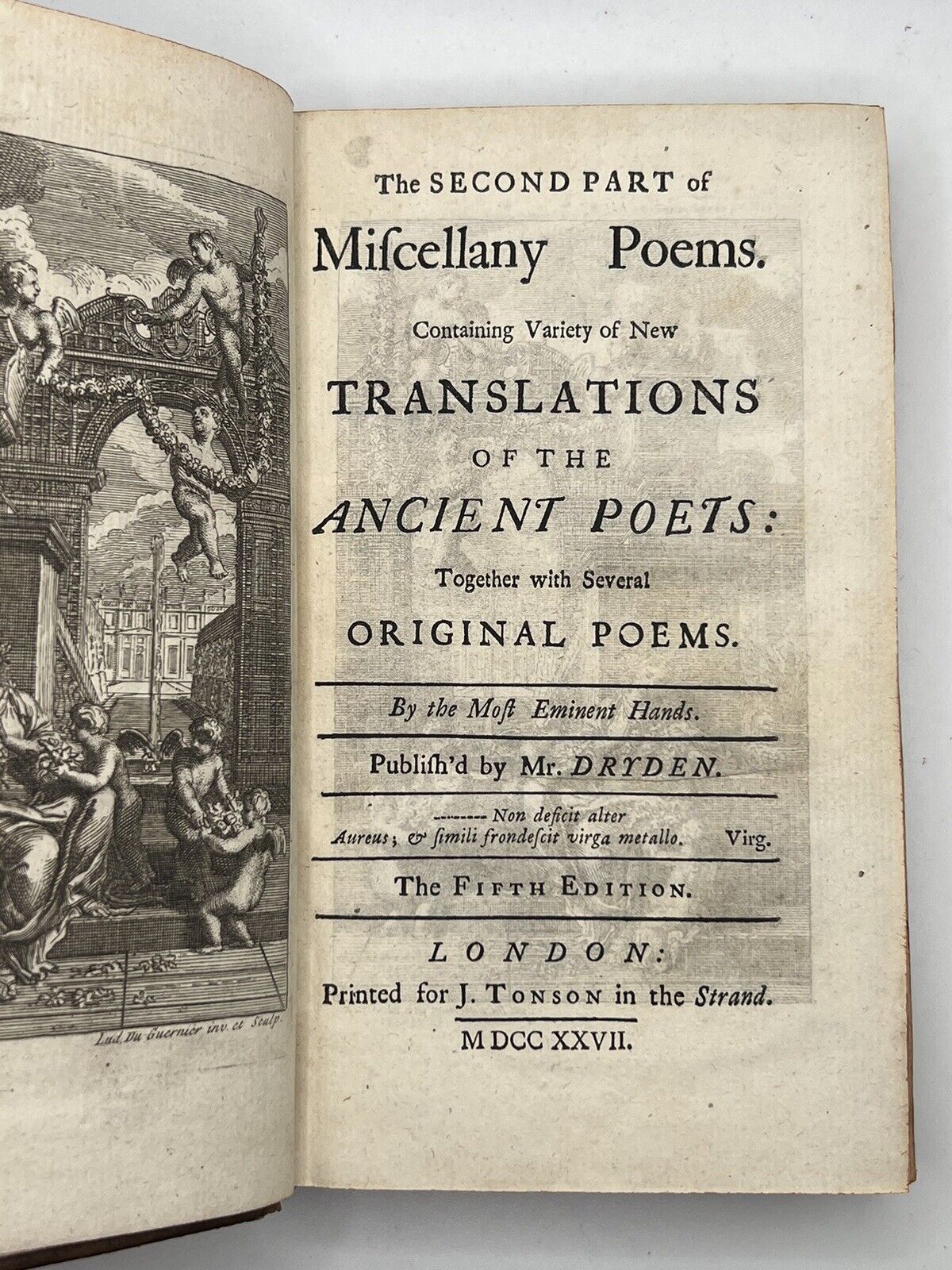 John Dryden's Miscellaneous Poems 1727