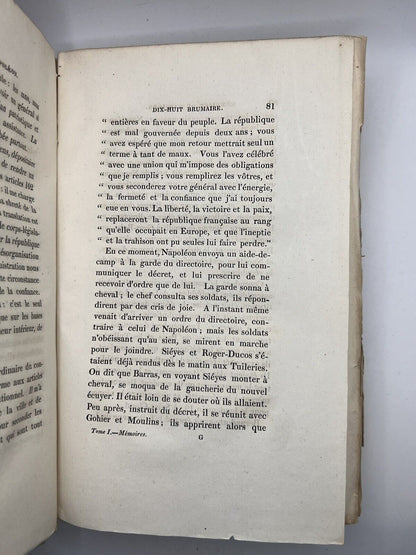 Memoirs of the History of France by Napoleon 1823 First Edition