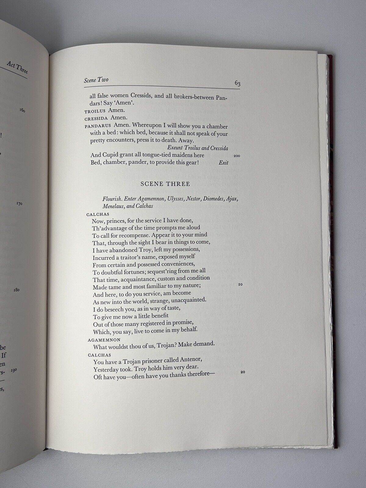 Troilus and Cressida by William Shakespeare 2011 Folio Society, Letterpress Shakespeare No. 78