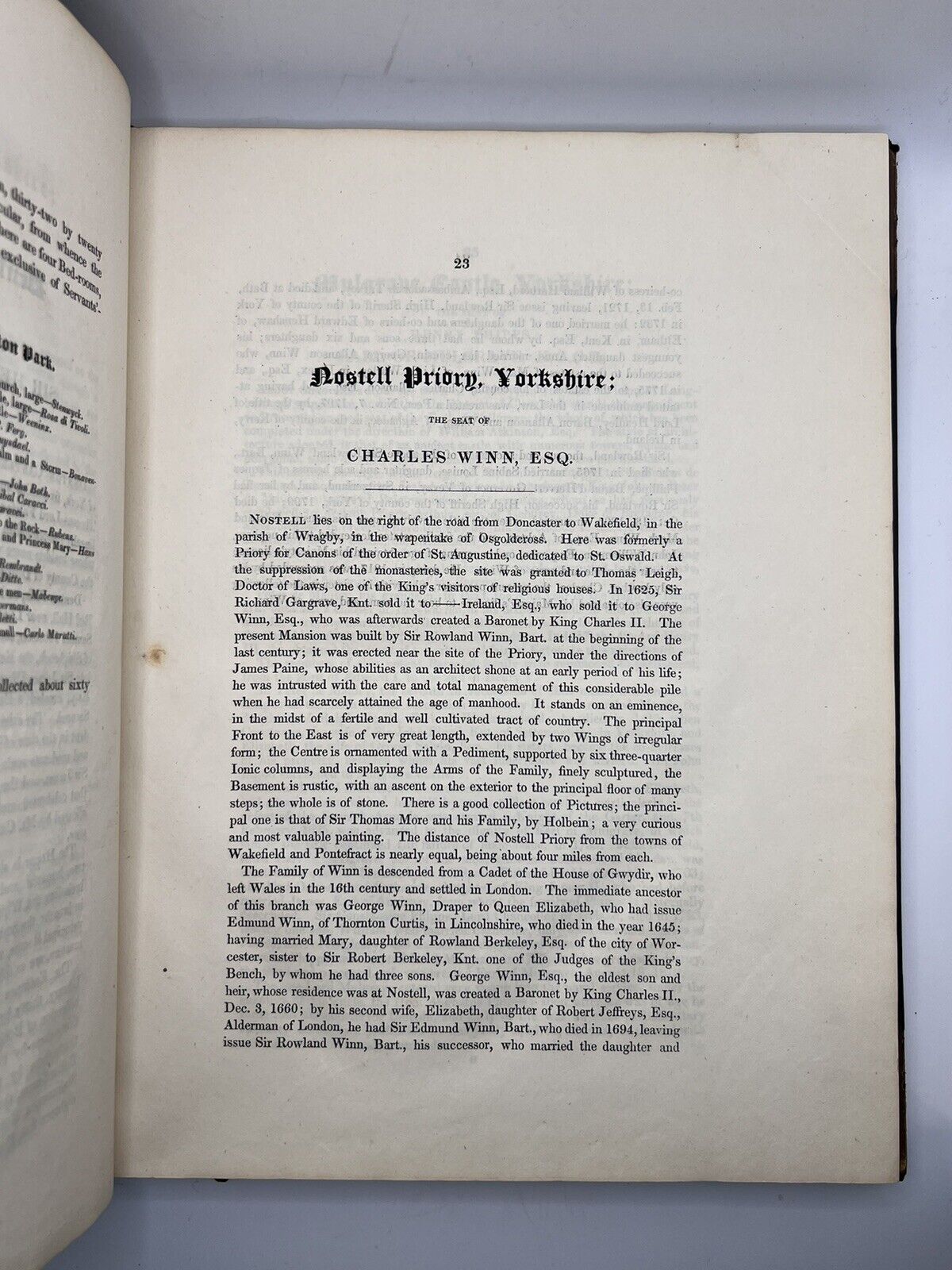 Jones' Views of the Seats, Mansions, Castles of Noblemen & Gentlemen 1829 First Edition