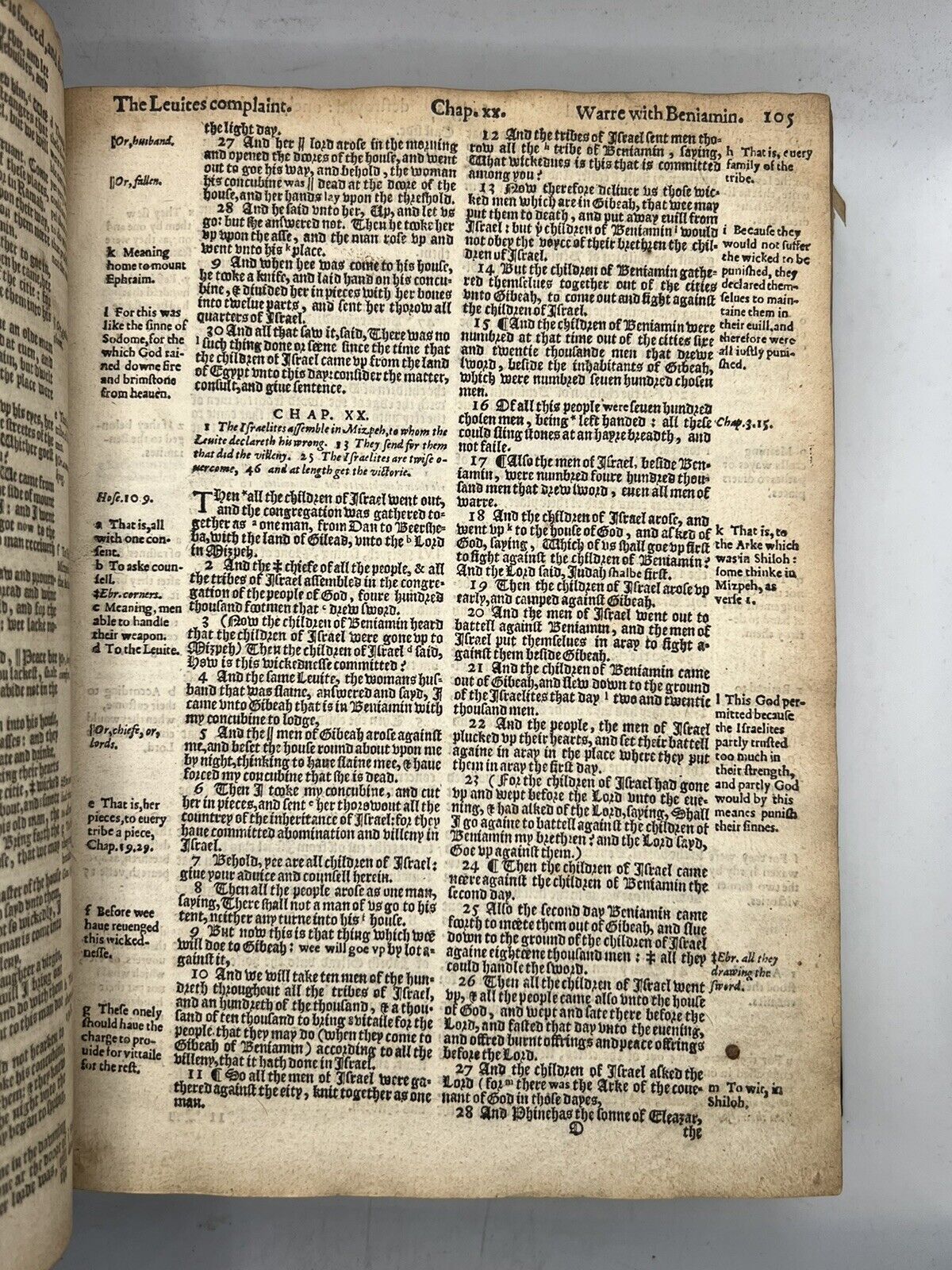 Antique Bible 1608 Geneva Bible