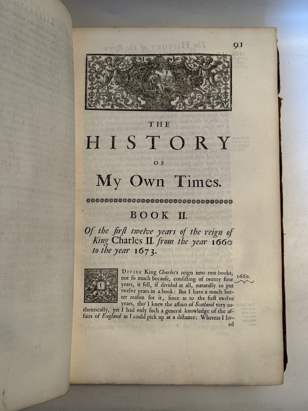 Burnet's History of His Own Time 1724 First Edition