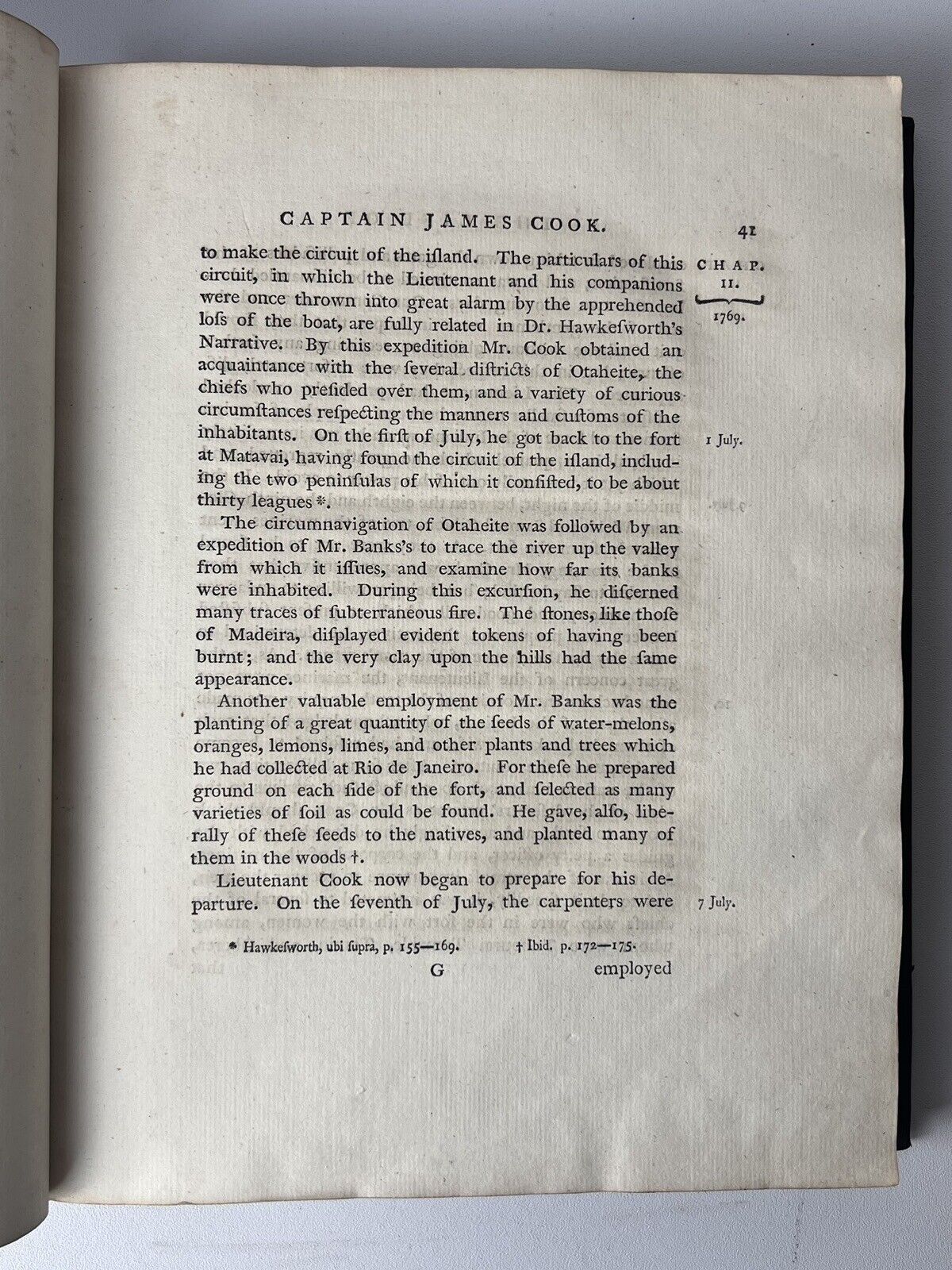 The Life of Captain James Cook by Andrew Kippis 1788 First Edition