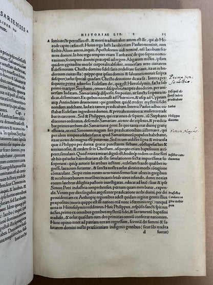 Eusebius' Church History 1544 Froben Press