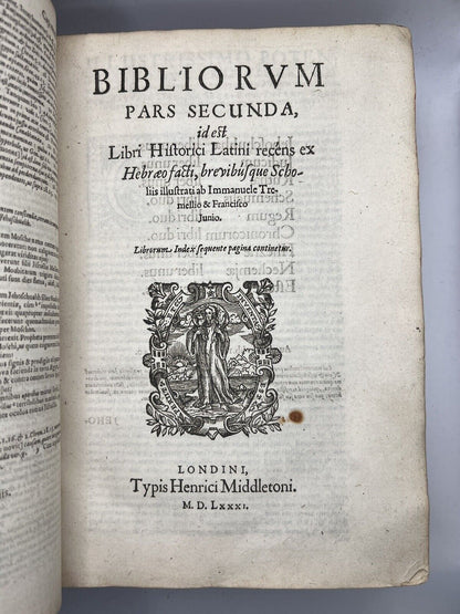 Biblia Sacra 1581 Second Latin Bible Printed in England