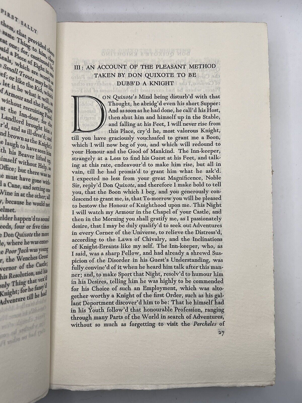 Don Quixote by Cervantes -  Nonesuch Press Limited Edition Proof Copy