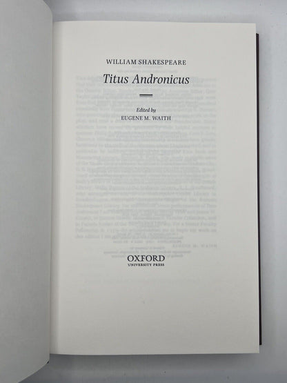 Titus Andronicus by William Shakespeare 2008 Folio Society, Letterpress Edition No. 1806