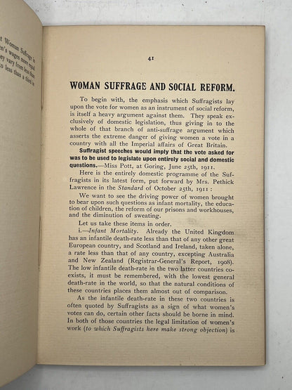 The Anti-Suffrage Handbook 1912